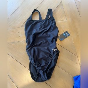 SPEEDO Women's Pro Lt Swimsuit Black Size 8/34 NWT
